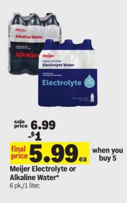 Meijer Electrolyte or Alkaline Water