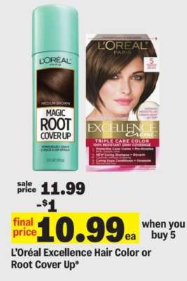 L’Oréal Excellence Hair Color or Root Cover Up