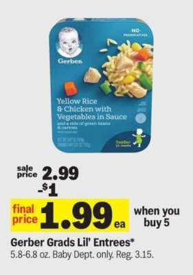 Gerber Grads Lil’ Entrees