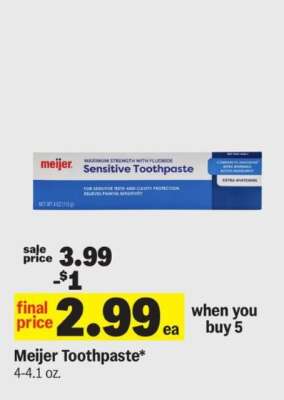 Meijer Toothpaste