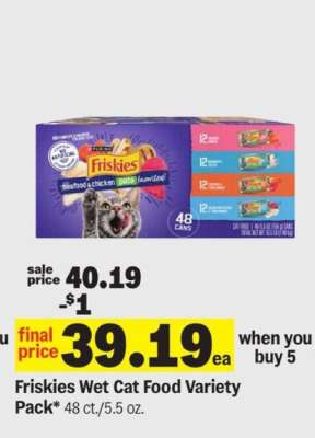 Friskies Wet Cat Food Variety Pack