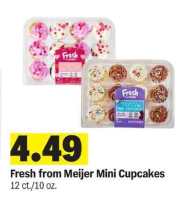Fresh from Meijer Mini Cupcakes