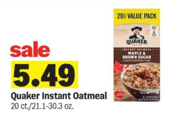 Quaker Instant Oatmeal