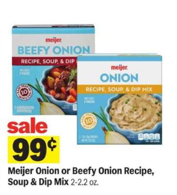 Meijer Onion or Beefy Onion Recipe, Soup & Dip Mix