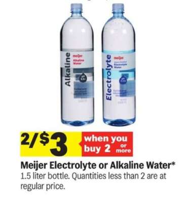 Meijer Electrolyte or Alkaline Water