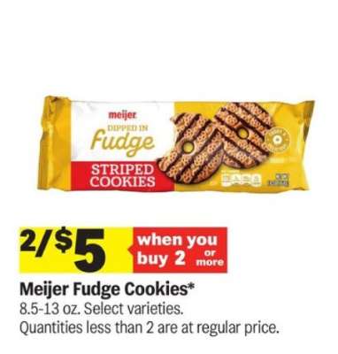 Meijer Fudge Cookies