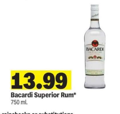 Bacardi Superior Rum*