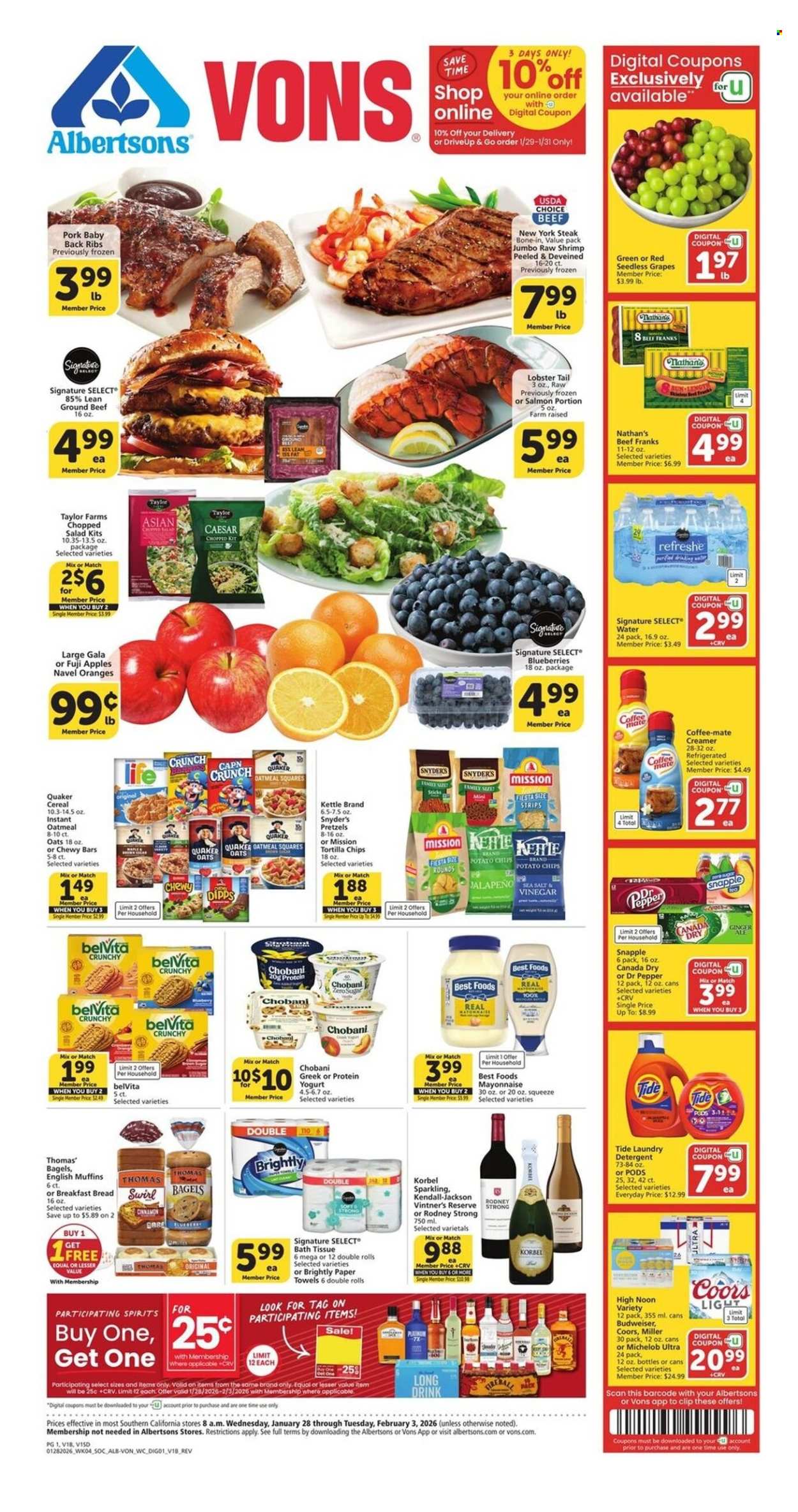 Albertsons ad - 01/28/2026 - 02/03/2026. Page 1
