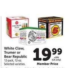 White Claw, Trumer or Bear Republic