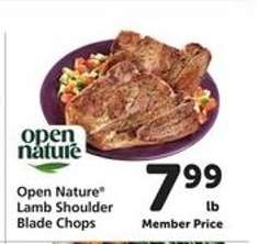 Open Nature Lamb Shoulder Blade Chops