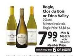 Bogle, Clos du Bois or Edna Valley