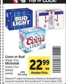 Coors or Bud