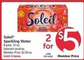 Soleil Sparkling Water