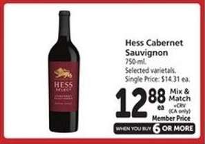 Hess Cabernet Sauvignon