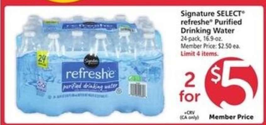 Signature Select Refreshe Purified Drinking Water