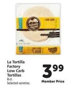 La Tortilla Factory Low Carb Tortillas