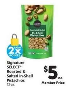 Signature SELECT Roasted & Salted In-Shell Pistachios