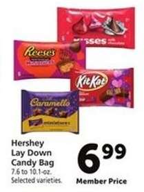 Hershey Lay Down Candy Bag