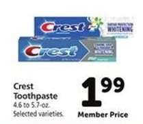 Crest Toothpaste