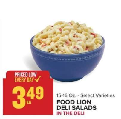 Food Lion Deli Salads