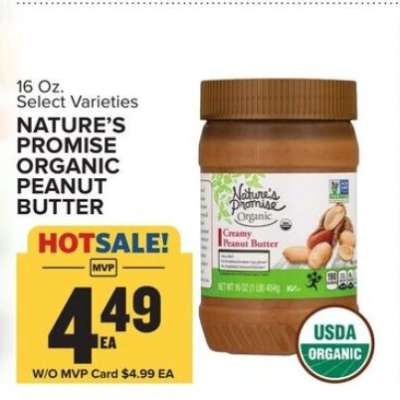 Nature's Promise Organic Peanut Butter