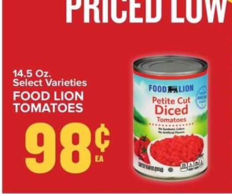 Food Lion Tomatoes