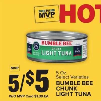 Bumble Bee Chunk Light Tuna