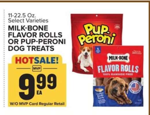 Milk-Bone Flavor Rolls or Pup-Peroni Dog Treats