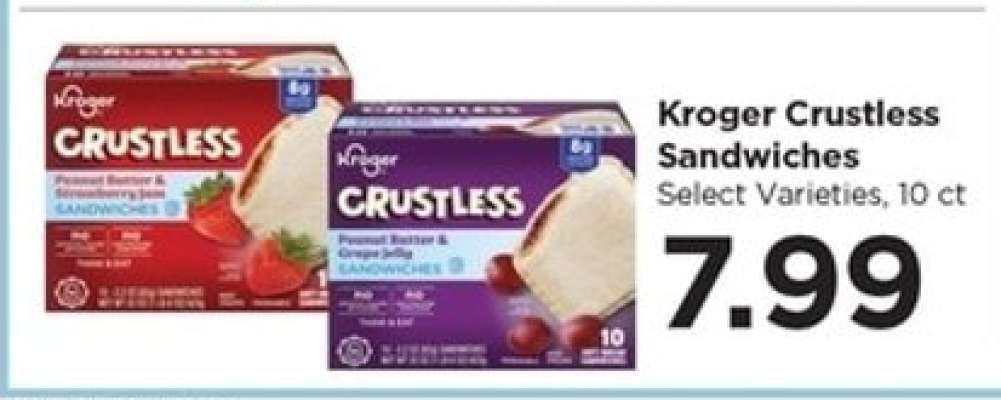 Kroger Crustless Sandwiches