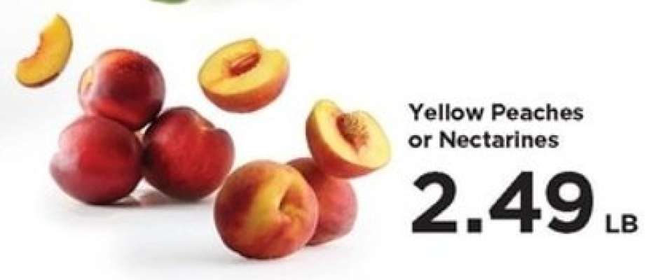 Yellow Peaches or Nectarines
