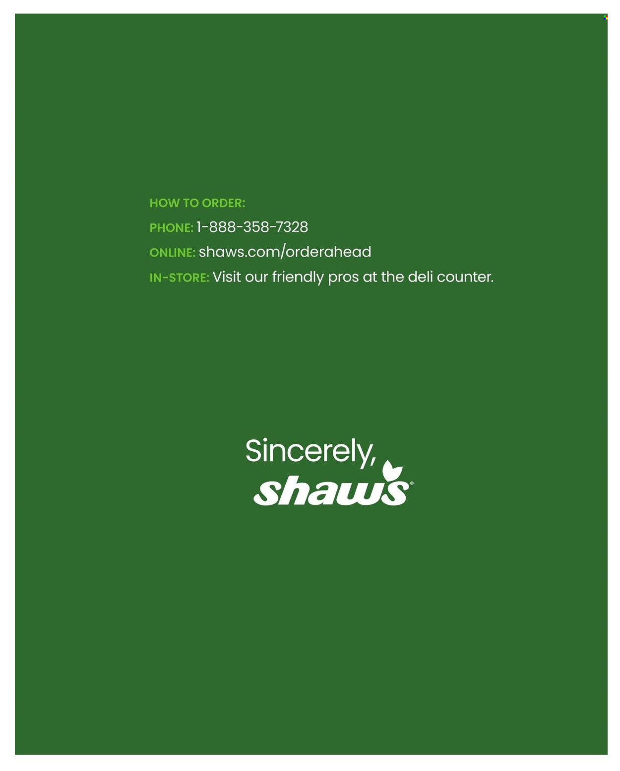 Shaw’s ad - 11/28/2025 - 12/31/2026. Page 12