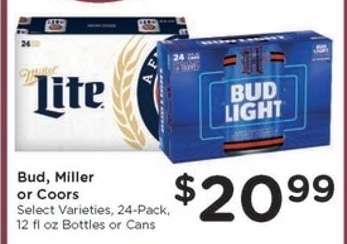 Bud, Miller or Coors