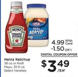 Heinz Ketchup or Kraft Mayo