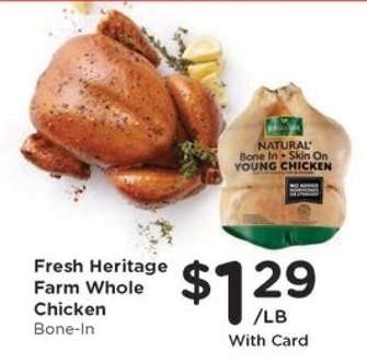 Fresh Heritage Farm Whole Chicken
