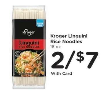 Kroger Linguini Rice Noodles