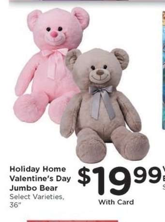 Holiday Home Valentine's Day Jumbo Bear