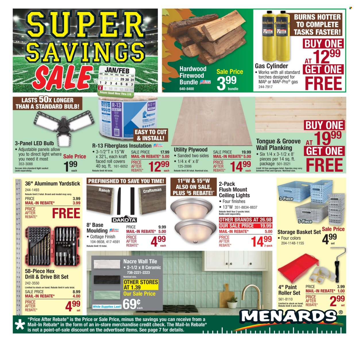 Menards ad - 01/29/2026 - 02/08/2026. Page 1