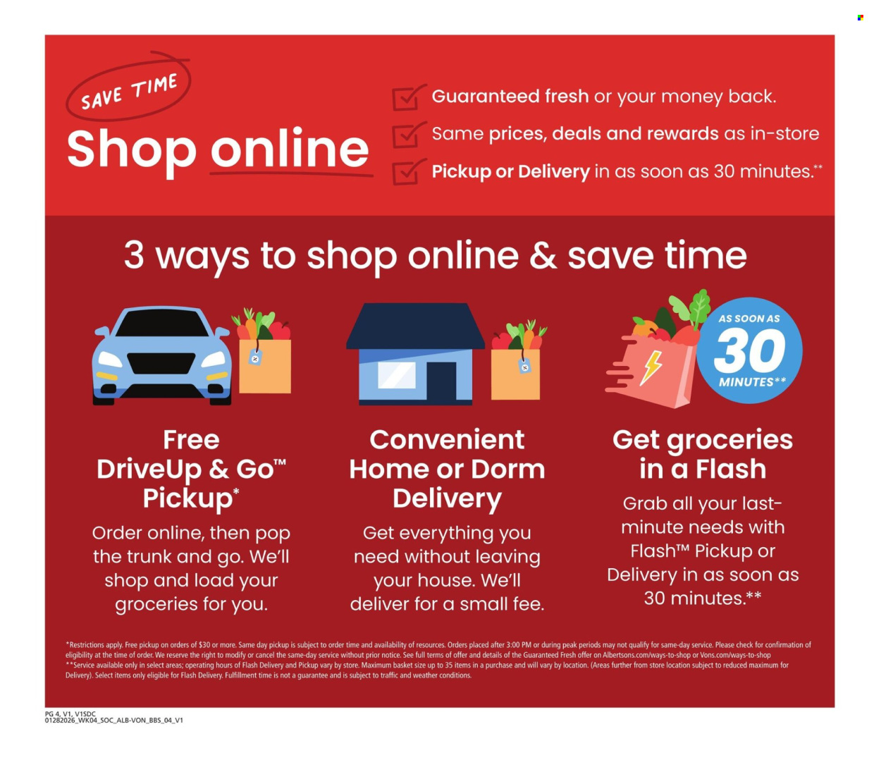 Albertsons ad - 01/28/2026 - 02/17/2026. Page 4