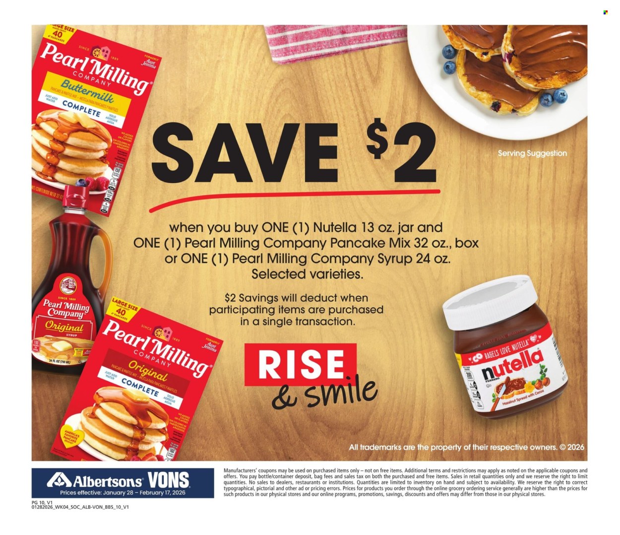 Albertsons ad - 01/28/2026 - 02/17/2026. Page 10