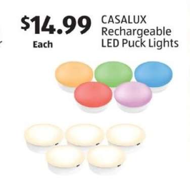 CASALUX Rechargeable LED Puck Lights