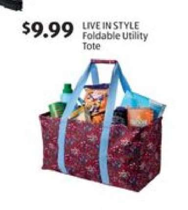 LIVE IN STYLE Foldable Utility Tote