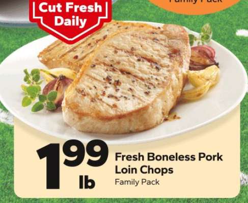 Fresh Boneless Pork Loin Chops