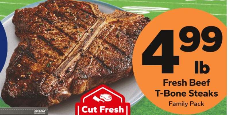 Fresh Beef T-Bone Steaks