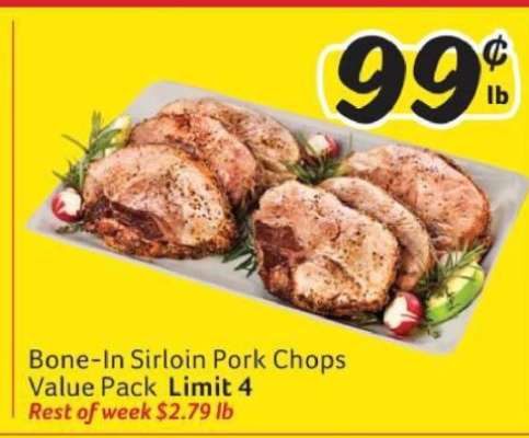 Bone-In Sirloin Pork Chops Value Pack