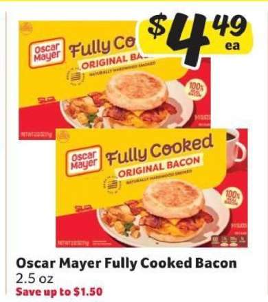 Oscar Mayer Fully Cooked Bacon*