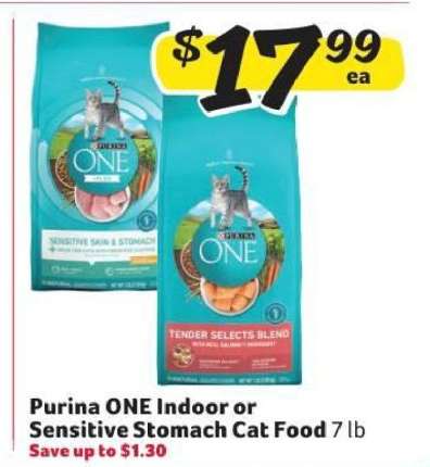 Purina ONE, Indoor or Sensitive Stomach Cat Food