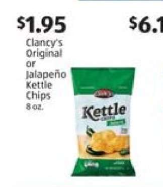 Clancy's Original or Jalapeño Kettle Chips