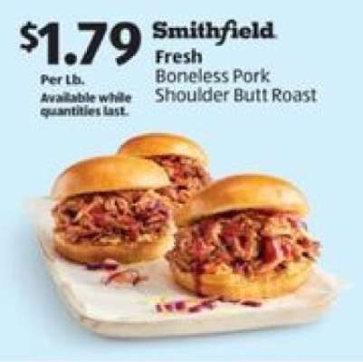 Smithfield Fresh Boneless Pork Shoulder Butt Roast