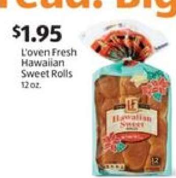 L'oven Fresh Hawaiian Sweet Rolls