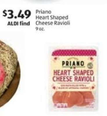 Priano Heart Shaped Cheese Ravioli